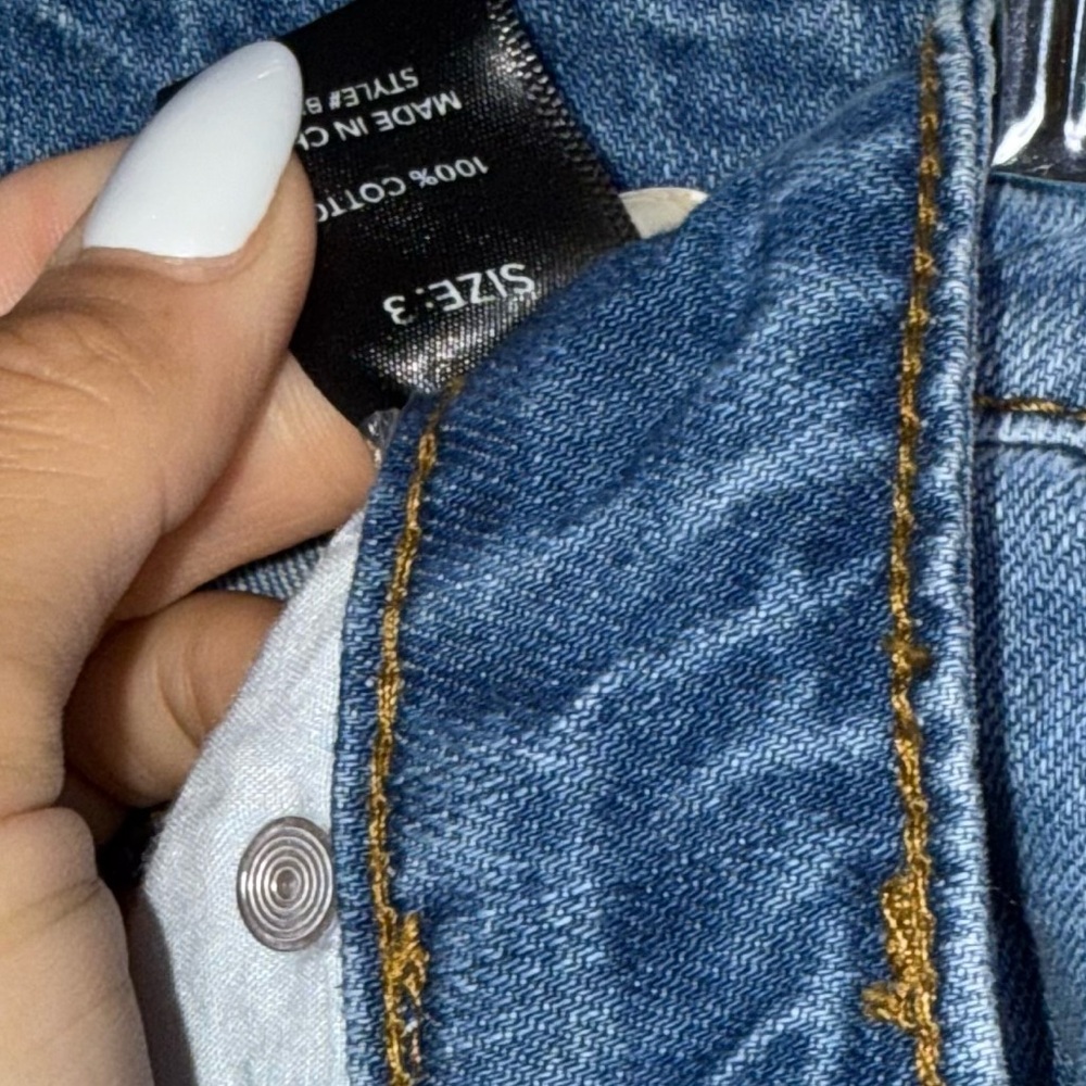 🖤Fashion Nova Blue Wide Leg Cargo Jeans - Picture 6 of 8